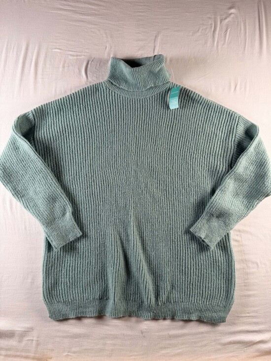 maurices Sweaters - Maurices Large Mint Ribbed Knit Turtleneck Sweater